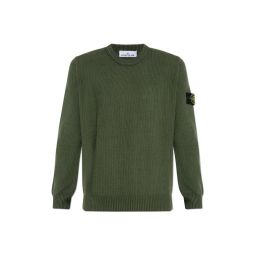 Stone Island 로고 패치 크루넥 스웨트셔츠 K2S155100049S00A2