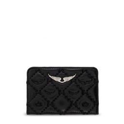 Zadig   Voltaire Wings 플라크 퀼팅 카드 홀더 LWSG036890