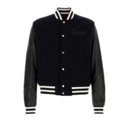 구찌 레더 바시티 재킷 794814Z8BS9