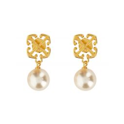 Off White 애로우 임벨리시드 드롭 이어링 OWOD255F23MET001