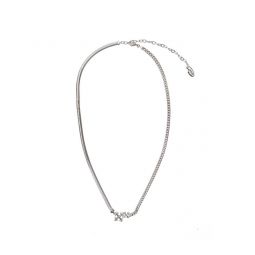 오프 화이트 더블 애로우 로고 각인 목걸이 OMOB15XF25MET001