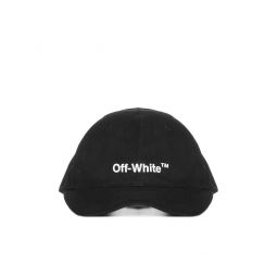 Off White Helvetica 로고 자수 야구 모자 OMLB041C99FAB003