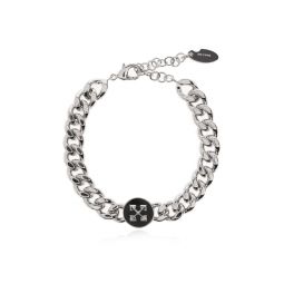 오프화이트 로고가 새겨진 팔찌 OMOA10VF25MET001