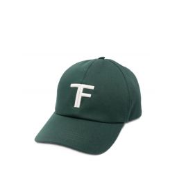 Tom Ford 로고 자수 야구 모자 MH004TCN057GCOTTON