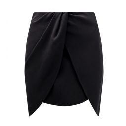 오프화이트 Wo 트위스트 하이웨이스트 스커트 OWCU009S24FAB001