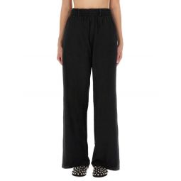 알렉산더 왕 로고 자수 드로스트링 스웨트팬츠 1CC3254879