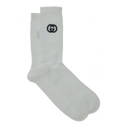 구찌 인터로킹 G 스트레치 발목 양말 7431494G492