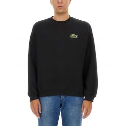 Lacoste 로고 패치 크루넥 스웨트셔츠 SH2741