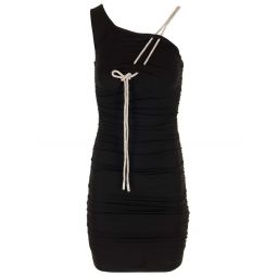 오프화이트 비대칭 넥 슬리브리스 미니 드레스 OWDB50CF24JER001