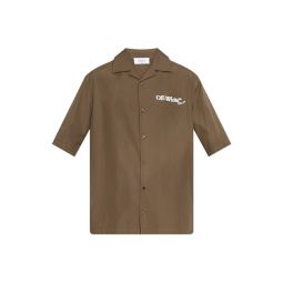 Off White Arrows 프린트 반소매 셔츠 OMGG01FF25FAB004