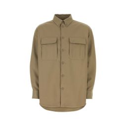 오프 화이트 버튼 긴팔 셔츠 OMES005F23FAB003