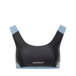 오프화이트 로고 디테일 스쿠프넥 스포츠브라 OWVO05CS25JER001