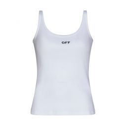Off White 오프 스탬프 민소매 탱크탑 OWAD072C99JER002