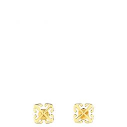 오프 화이트 애로우 스터드 로고 디테일 이어링 OWOD253F23MET001