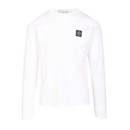 Stone Island 로고 패치 긴팔 티셔츠 K2S152100028S0013