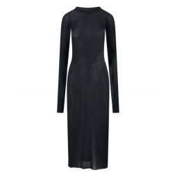 릭 오웬스 롱슬리브 미디 드레스 RP02E4546RC