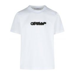 오프화이트 스프레이 애로우 크루넥 티셔츠 OMAA027S25JER00B