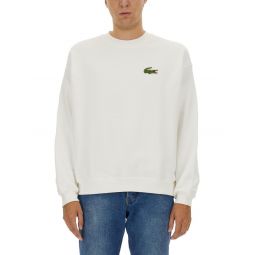 Lacoste 로고 패치 크루넥 스웨트셔츠 SH2741