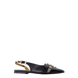 토가 풀라 뾰족한 앞코 백 스트랩 플랫 FTGPW143809009