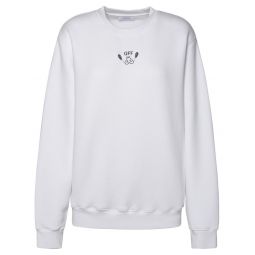 오프화이트 반다나 자수 크루넥 스웨트셔츠 OWBA055S24FLE002