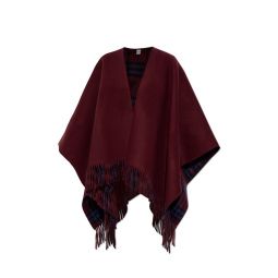 버버리 리버시블 체크 프린지 케이프 8116596C3700