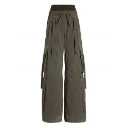 돌체앤가바나 드로스트링 와이드 레그 카고 팬츠 FTDGXTHUMS8