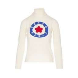 Kenzo 로고 인타르시아 니트 롱 슬리브 스웨터 FD62PU4193BA