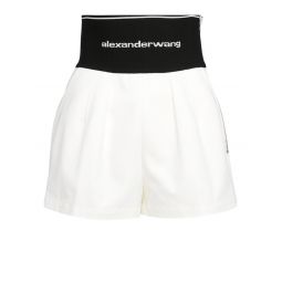 Alexander Wang 로고 웨이스트밴드 쇼츠 1WC1224450