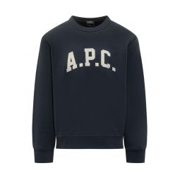 A P C  로고 프린트 크루넥 스웨트셔츠 COHBRH37012