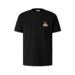 Off White 로고 프린트 크루넥 티셔츠 MAA027F5J0021001