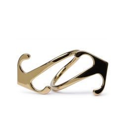 오프화이트 모노 애로우 로고 인그레이빙 링 OWOC116S24MET001