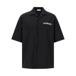 오프화이트 로고 프린트 버튼업 셔츠 OMGG01FF25FAB004