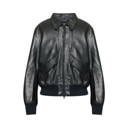 Y 3 가죽 봄버 재킷 JX4820