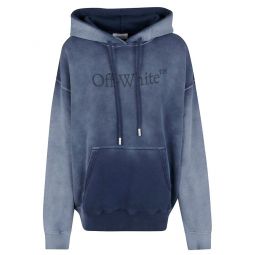 Off White 로고 프린트 드로스트링 후디 OWBB06DF25FLE002