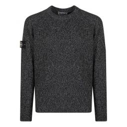 Stone Island 로고 패치 크루넥 스웨터 155100026S00L3
