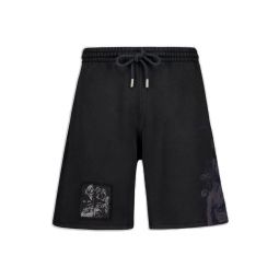 오프 화이트 그래픽 프린트 드로스트링 반바지 OMCI013F25FLE00A