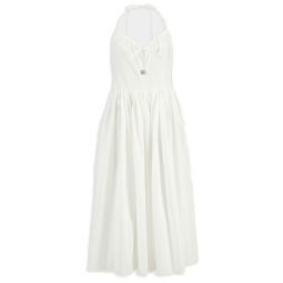 돌체앤가바나 로고 플라크 드로스트링 미디 드레스 F6DJJTFU5V4