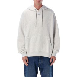 오프 화이트 스텐실 애로우 스케이트 드로스트링 후드 티셔츠 OMBB085F25FLE00H