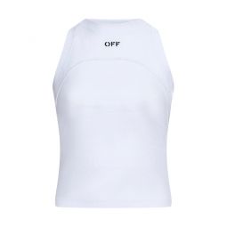 오프화이트 크루넥 민소매 탑 OWAD236C99JER001