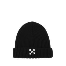 Off White 로고 자수 비니 OMLC022F22KNI001