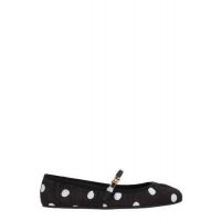 Dolce Gabbana 폴카 도트 프린트 새틴 발레 플랫 CB0222AV885
