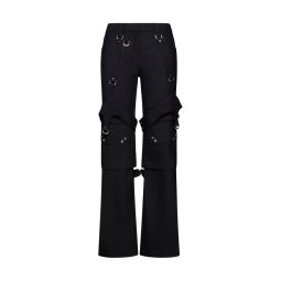 오프화이트 버클 디테일 와이드 팬츠 OWCF020F23FAB001