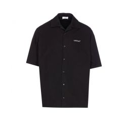 오프 화이트 브러시 애로우 볼링 셔츠 OMGG01FF25FAB001