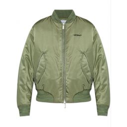 Off White 집업 긴팔 보머 재킷 OMEH057F24FAB001