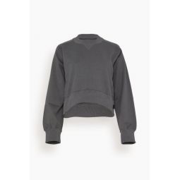Sweat Jersey Pullover in Charcoal Gray