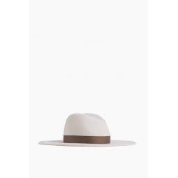Jeanne Hat in Ivory/Mink