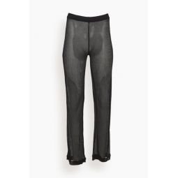 Sheer Relaxed Trousers in Black
