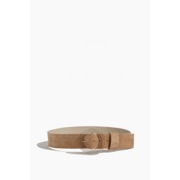 Louise Belt in Light Taupe Suede