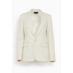 Adele Single Breasted Tailored Jacket in Stone