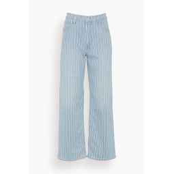 High Waisted Spinner Zip Skimp Jean in Lined Up